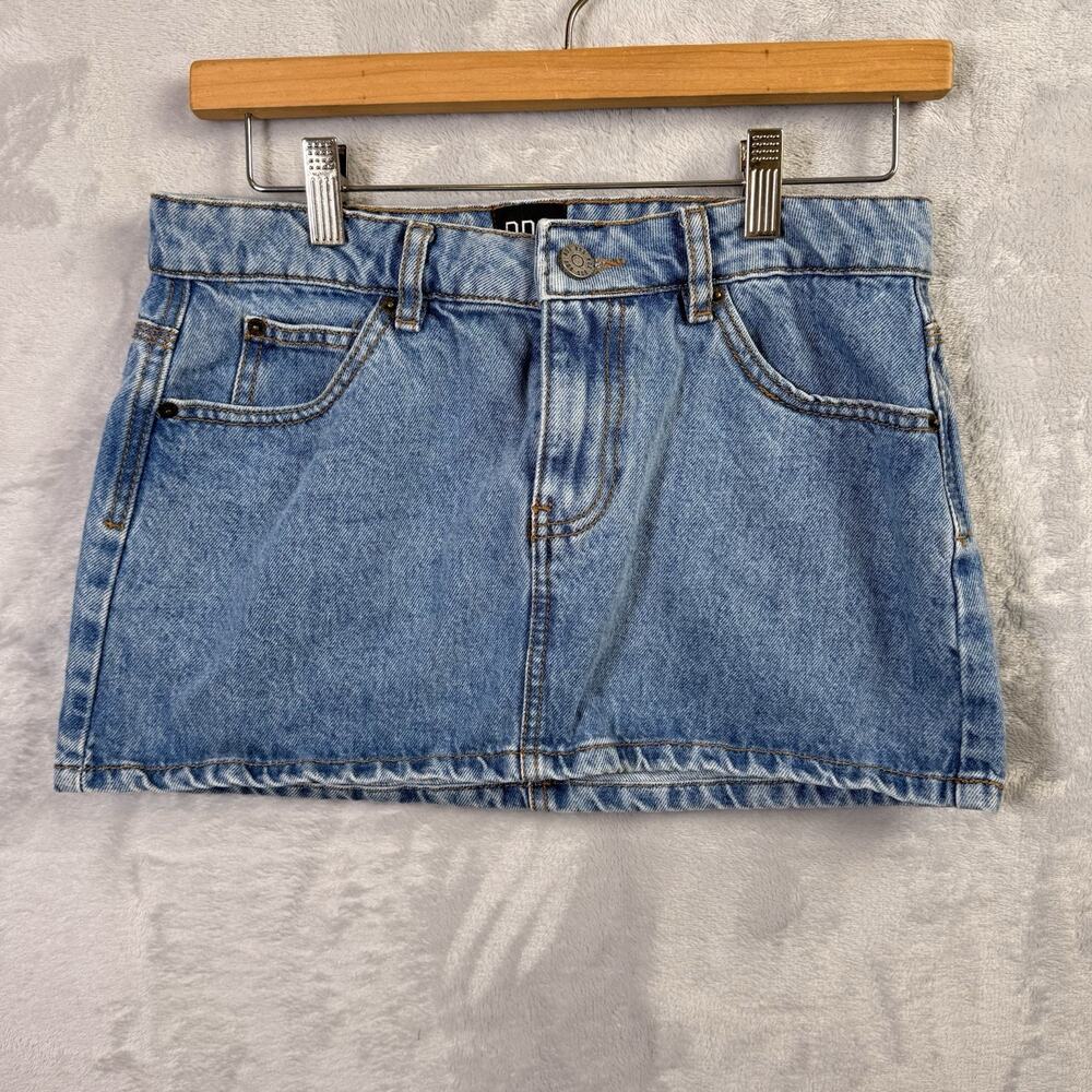 BDG Mini Denim Skirt Size Small (Fits XS) Medium/Light Wash Western Festival‎